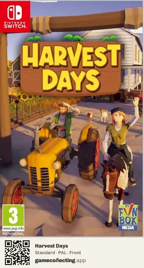 Harvest Days Nintendo Switch, PAL box front