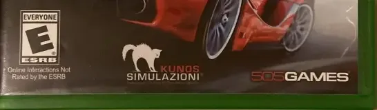 Assetto Corsa, the ESRB box on its front