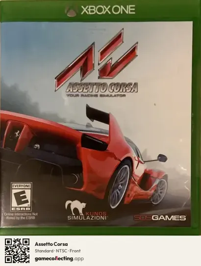 Assetto Corsa Xbox One, NTSC box front