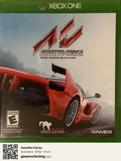 Assetto Corsa Xbox One, NTSC box front