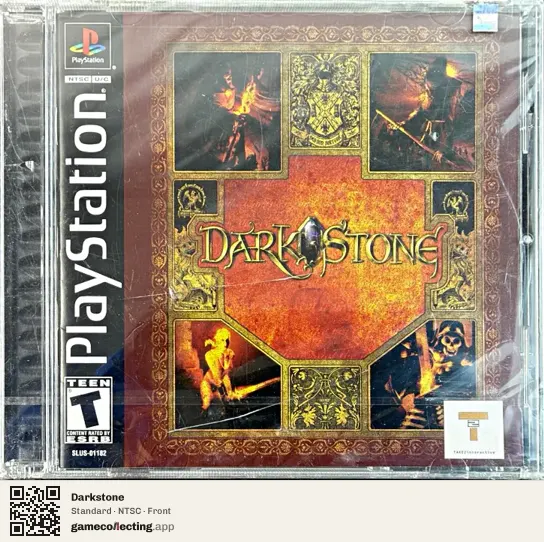 Darkstone PlayStation, NTSC box front