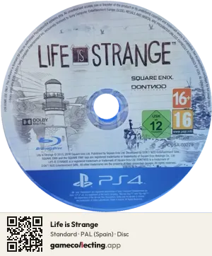 Life is Strange PlayStation 4, PAL disc