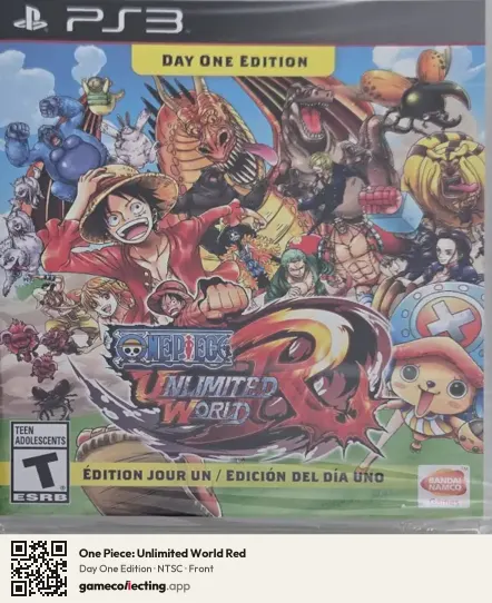One Piece: Unlimited World Red PlayStation 3, NTSC box front