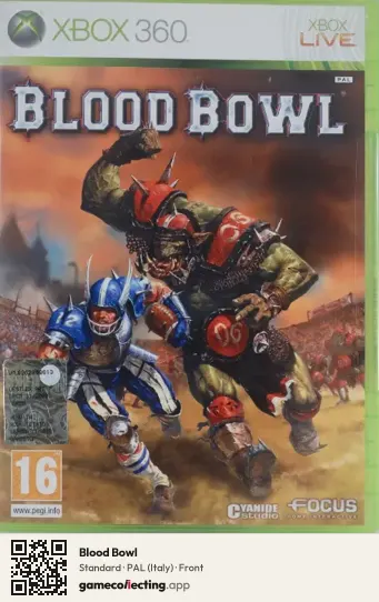 Blood Bowl Xbox 360, Italy box front
