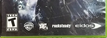 Batman: Arkham Asylum, the ESRB box on its front