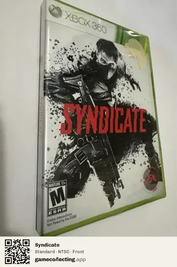 Syndicate Xbox 360, NTSC box front