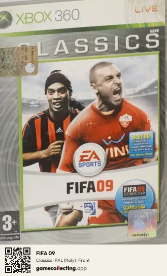 FIFA 09 Xbox 360, Italy box front