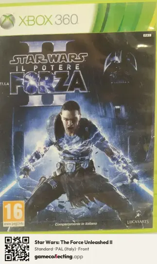 Star Wars: The Force Unleashed II Xbox 360, Italy box front