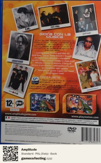 Amplitude PlayStation 2, Italy box back
