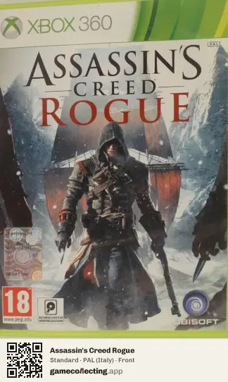 Assassin's Creed Rogue Xbox 360, Italy box front