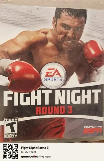 Fight Night Round 3 PlayStation 3, NTSC box front