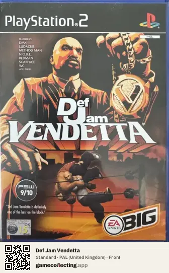 Def Jam Vendetta PlayStation 2, United Kingdom box front