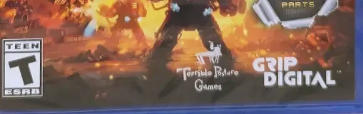 Mothergunship, the ESRB box on its front