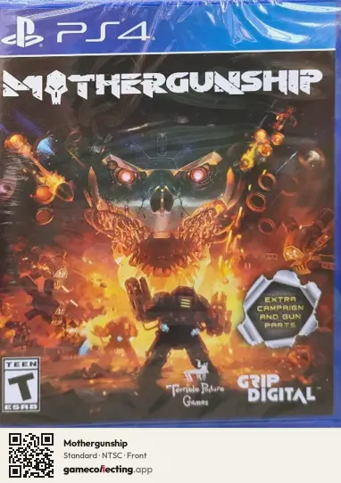 Mothergunship PlayStation 4, NTSC box front