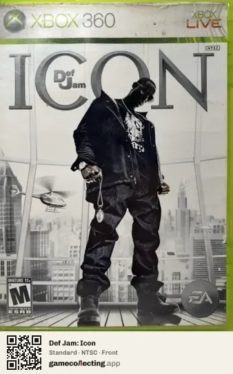 Def Jam: Icon Xbox 360, NTSC box front
