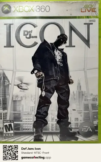 Def Jam: Icon Xbox 360, NTSC box front