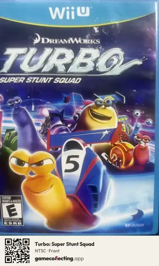 Turbo: Super Stunt Squad Nintendo Wii U, NTSC box front
