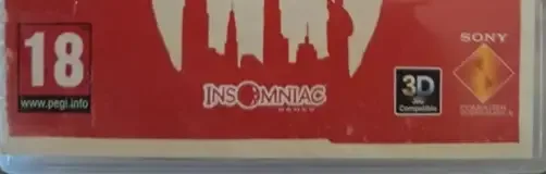 Resistance 3, the PEGI square on its front