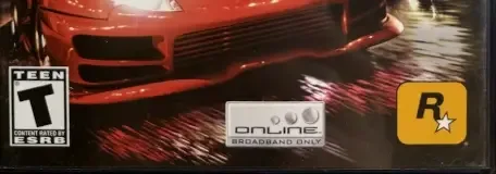 Midnight Club II, the ESRB box on its front