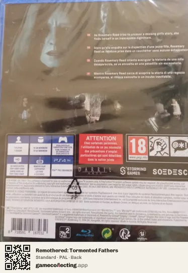 Remothered: Tormented Fathers PlayStation 4, PAL box back