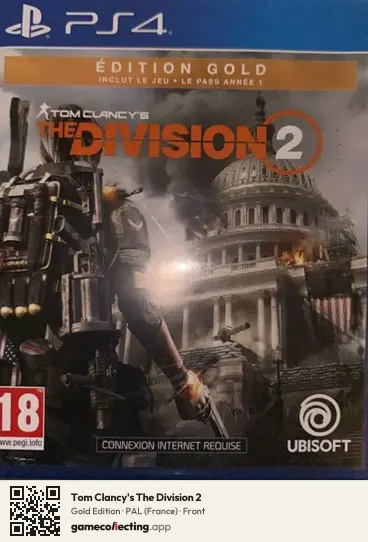 Tom Clancy's The Division 2 PlayStation 4, France box front