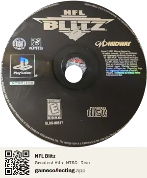 NFL Blitz PlayStation, NTSC disc