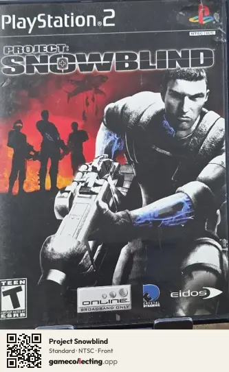 Project Snowblind PlayStation 2, NTSC box front