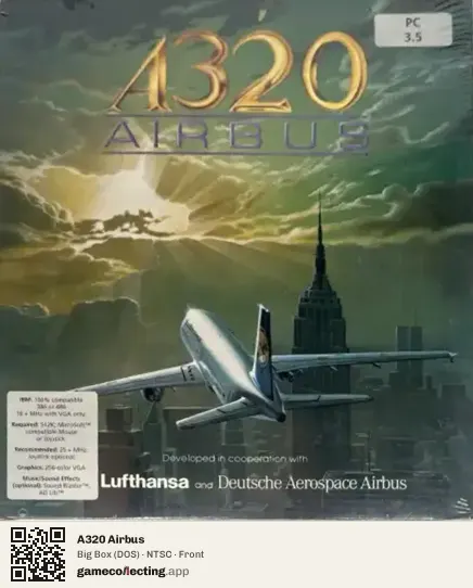A320 Airbus Computer, NTSC box front