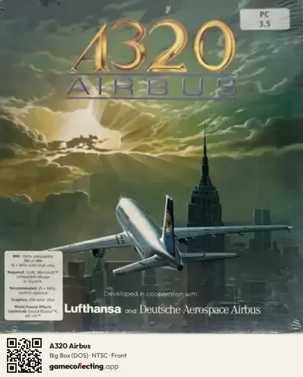 A320 Airbus Computer, NTSC box front