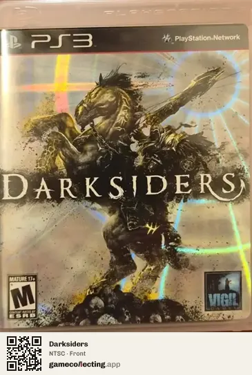 Darksiders PlayStation 3, NTSC box front