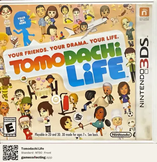 Tomodachi Life Nintendo 3DS, NTSC box front