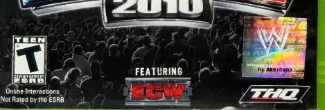 WWE SmackDown vs. Raw 2010, the ESRB box on its front