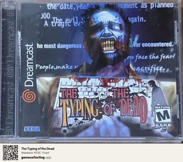 The Typing of the Dead Sega Dreamcast, NTSC box front