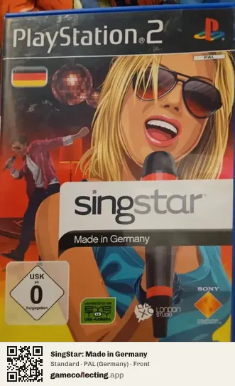 SingStar: Made in Germany PlayStation 2, Germany box front
