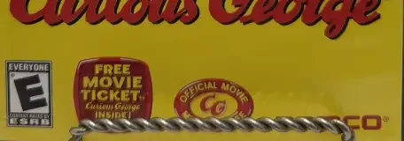 Curious George, the ESRB box on its front