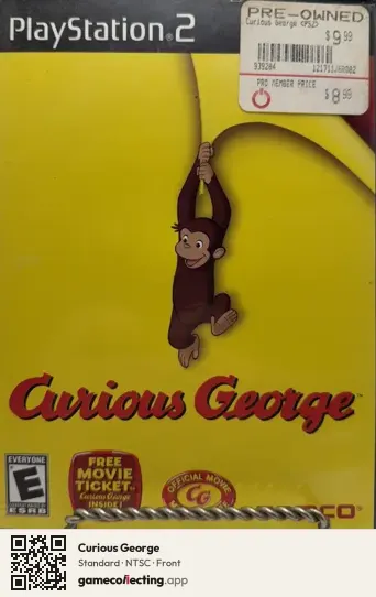 Curious George PlayStation 2, NTSC box front