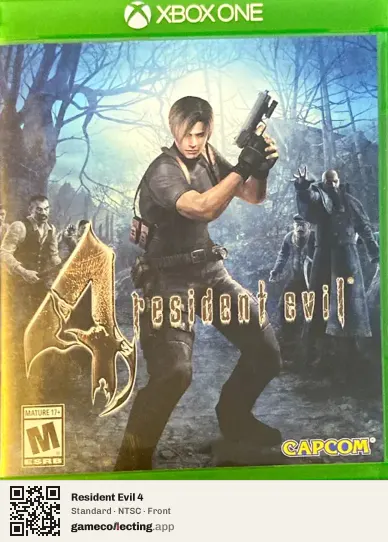 Resident Evil 4 Xbox One, NTSC box front