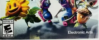 Plants vs. Zombies: Battle for Neighborville, the ESRB box on its front