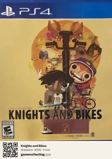 Knights and Bikes PlayStation 4, NTSC box front