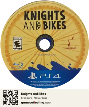 Knights and Bikes PlayStation 4, NTSC disc