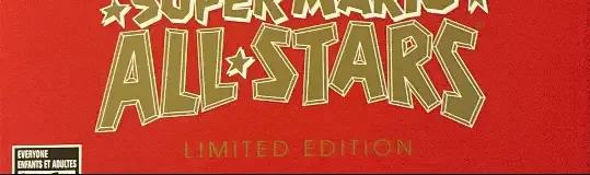 Super Mario All-Stars, the ESRB box on its front