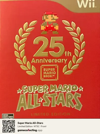 Super Mario All-Stars Nintendo Wii, NTSC box front