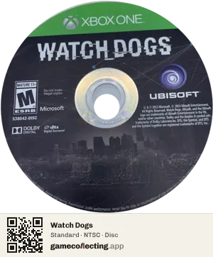 Watch Dogs Xbox One, NTSC disc