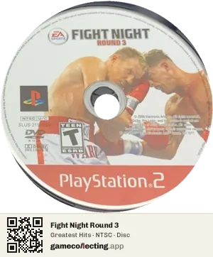 Fight Night Round 3 PlayStation 2, NTSC disc
