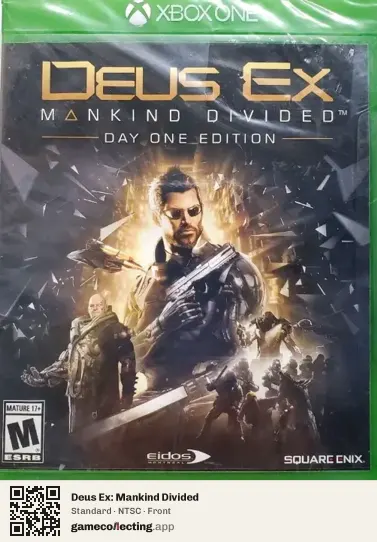 Deus Ex: Mankind Divided Xbox One, NTSC box front