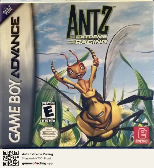 Antz Extreme Racing Game Boy Advance, NTSC box front