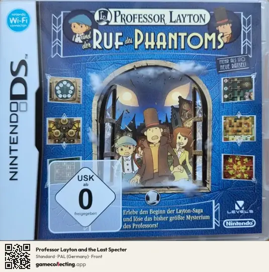 Professor Layton and the Last Specter Nintendo DS, Germany box front