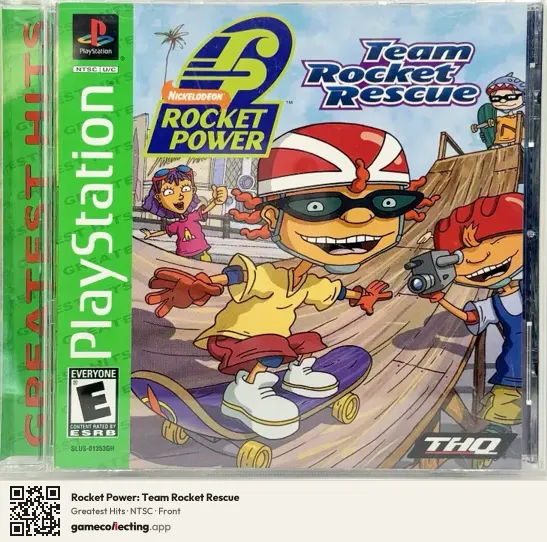 Rocket Power: Team Rocket Rescue PlayStation, NTSC box front