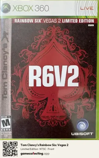 Tom Clancy's Rainbow Six: Vegas 2 Xbox 360, NTSC box front