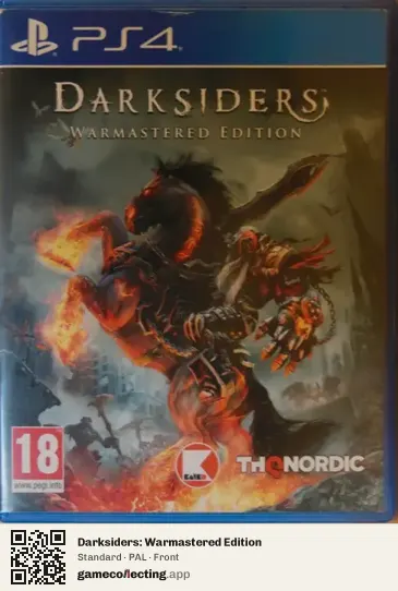 Darksiders: Warmastered Edition PlayStation 4, PAL box front